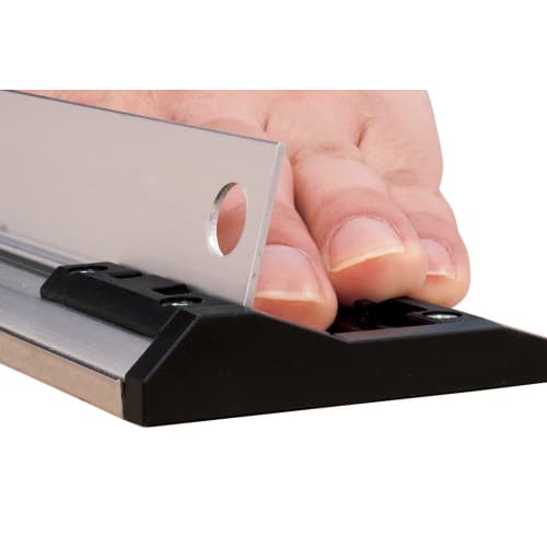 Shinwa Sokutei Aluminum Cutter Ruler, Cut Master PROTECT, 2m, Dual Graduations, 65068