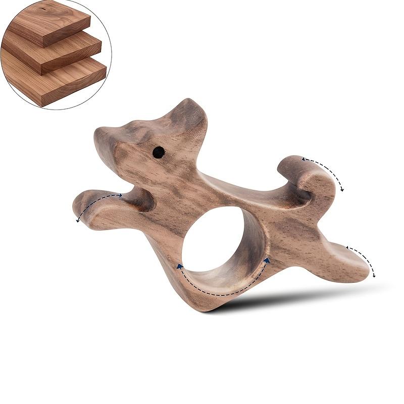 Ergonomic Wooden Thumb Bookmark One-Handed Reading Aid & Page Holder, Comfort Grip for Easy Book Lovers