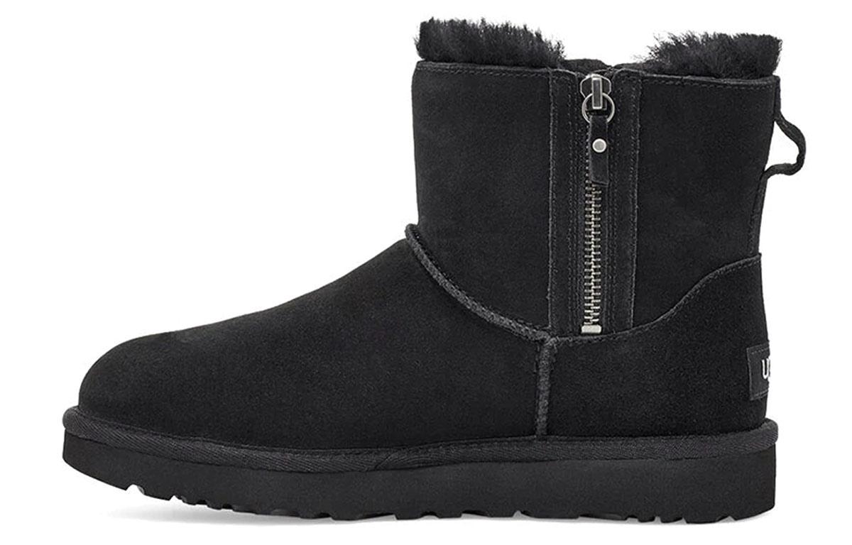 Женские угги UGG Classic Mini Double Zip 1118853-BLK 38