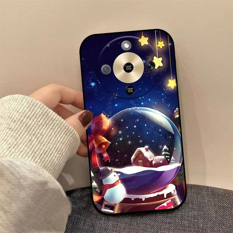 For Honor X9d X70 X9a X9b X9c X6C X5C Plus Case Christmas Painted Soft TPU Silicone Cover For Honor Magic8 Lite Phone Case Coque