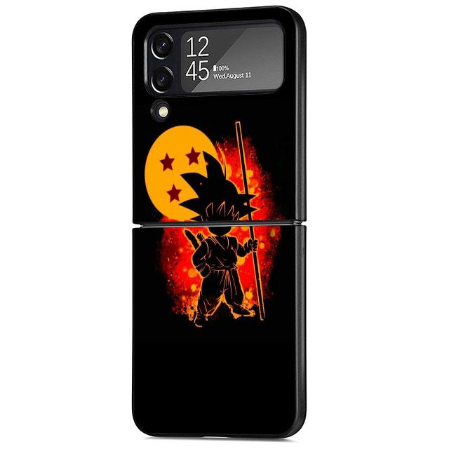 Dragon Anime Logo Case for Samsung Galaxy Z Flip 3 5G ZFlip Z Flip 4 ZFlip3 Zflip Flip4 Flip3 Black Cases Cover