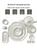 Luxurious Gold Rimmed Bone China Table Setting for Upscale Hotels and Private Clubs