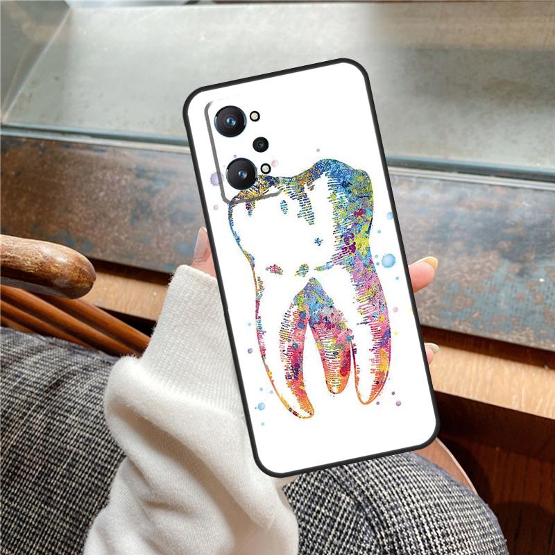 The Dentist Tooth Case For Realme 15 Pro GT7 GT6 11 12 13 14 Pro Plus C55 C51 C53 C35 C33 C61 C65 C67 C71 C75
