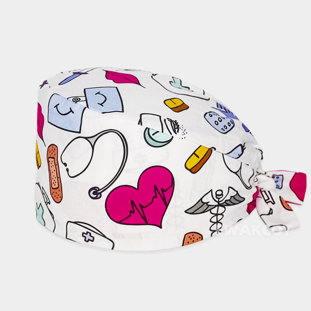 Neue Peeling-Mütze für Damen und Herren, Baumwolle, verstellbar, für Zahnarzt, Labor, Krankenhaus, Klinik, Klinik, Schönheitssalon, Spa, Tierhandlung, Tierarzt, Arbeitskappen
