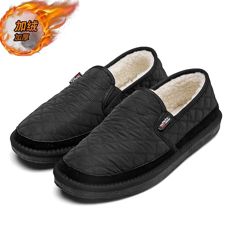 Herren Baumwollschuhe Schneestiefel Herren Winter Samt verdickt warm Martin wasserdicht Low-Top Herrenschuhe Nordost Übergröße Baumwollstiefel