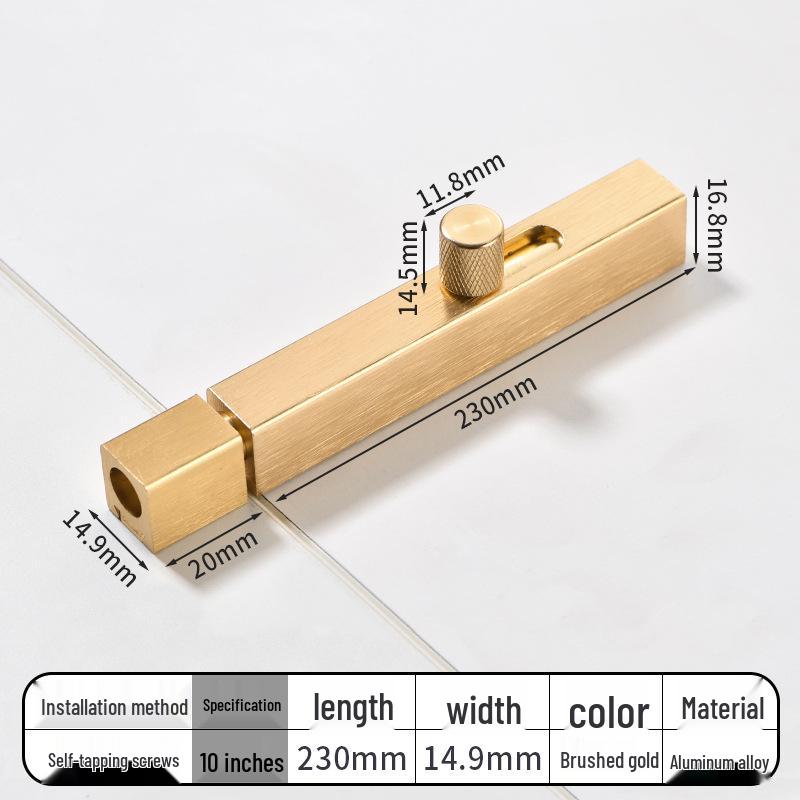 No-Drill Bathroom Door Latch: Simple Lock for Toilet & Sliding Doors