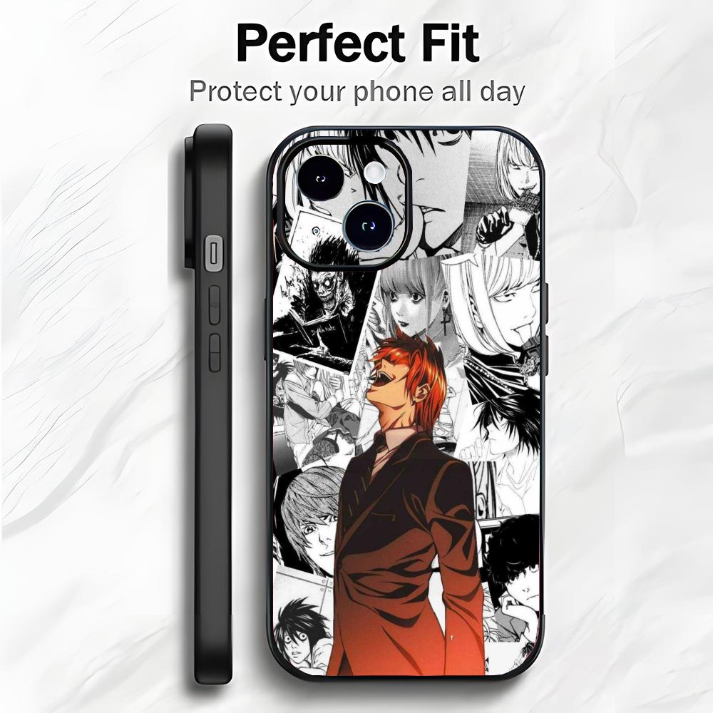 Dark Thriller Anime D-Death Note Phone Case Phone Case Soft Packaging Lightweight For iPhone17 16 15 14 13ProMax iphone12promax