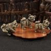 Chinese Rural Dog Miniature Sculpture Chinese Zodiacs Animal Figurine Collectible Ornament For Living Room Decors Gift