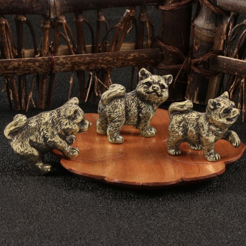 Chinese Rural Dog Miniature Sculpture Chinese Zodiacs Animal Figurine Collectible Ornament For Living Room Decors Gift