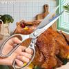 NEW Extended Kitchen Scissors Stainless Steel Kitchen Scissors Multi-functional BBQ Meat Cutting Scissor for Chicken Bone5
