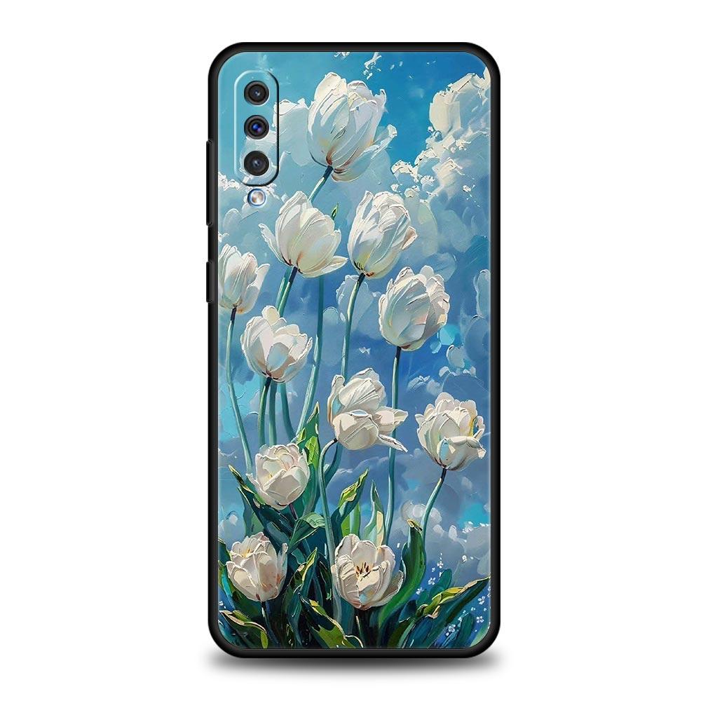 Claude Monet Garden Paint Art Case For Samsung A26 A36 A56 A54 A52 A50 A70 A40 A12 A14 A16 A22 A24 A42 A34 A32 5G A06 5G Cover