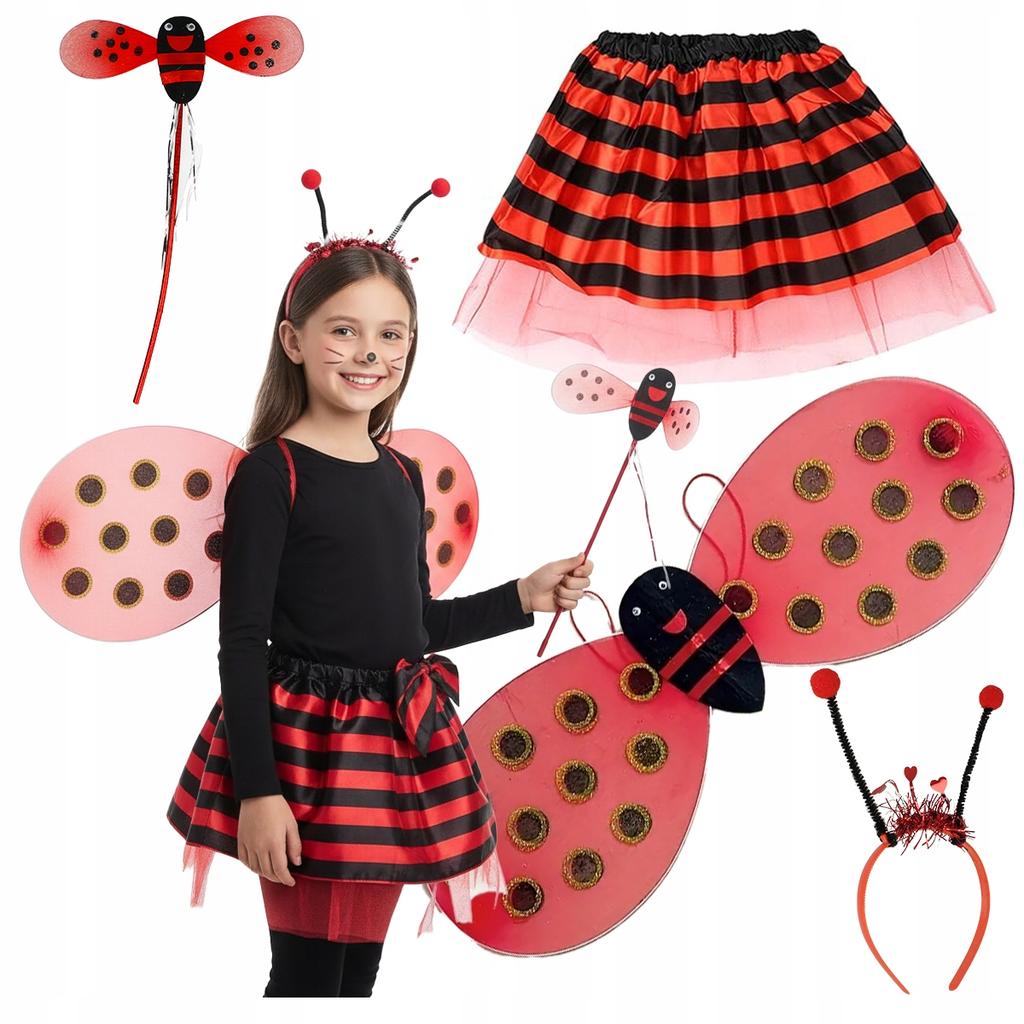 [PACZA] Ladybug Carnival Costume For Children H46