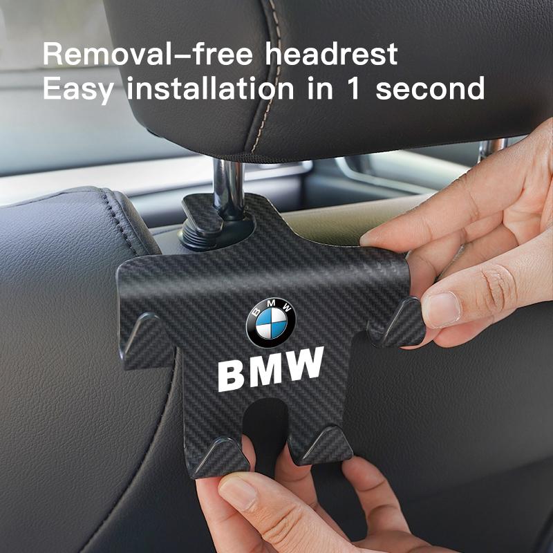 1pcs Car Rear Seat Hook Phone Holder Hanger Hooks Valve Cap For BMW X1 X2 X3 X5 X4 X6 X7 iX3 F20 F10 F07 E70 E46 E90 E92 E60 E39 EC5