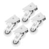 4Pcs Reliable Sliding Window Pulley Aluminum Alloy Double Roller for Easy Installation Residential Commercial Doors Patio Screen