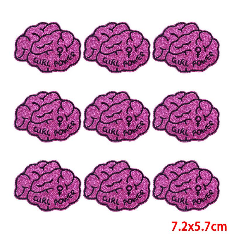 10 Pcs/lot Embroidery Patch Iron On Patches For Clothing Patches On Clothes Jackets Decor Applique Sew Supplies