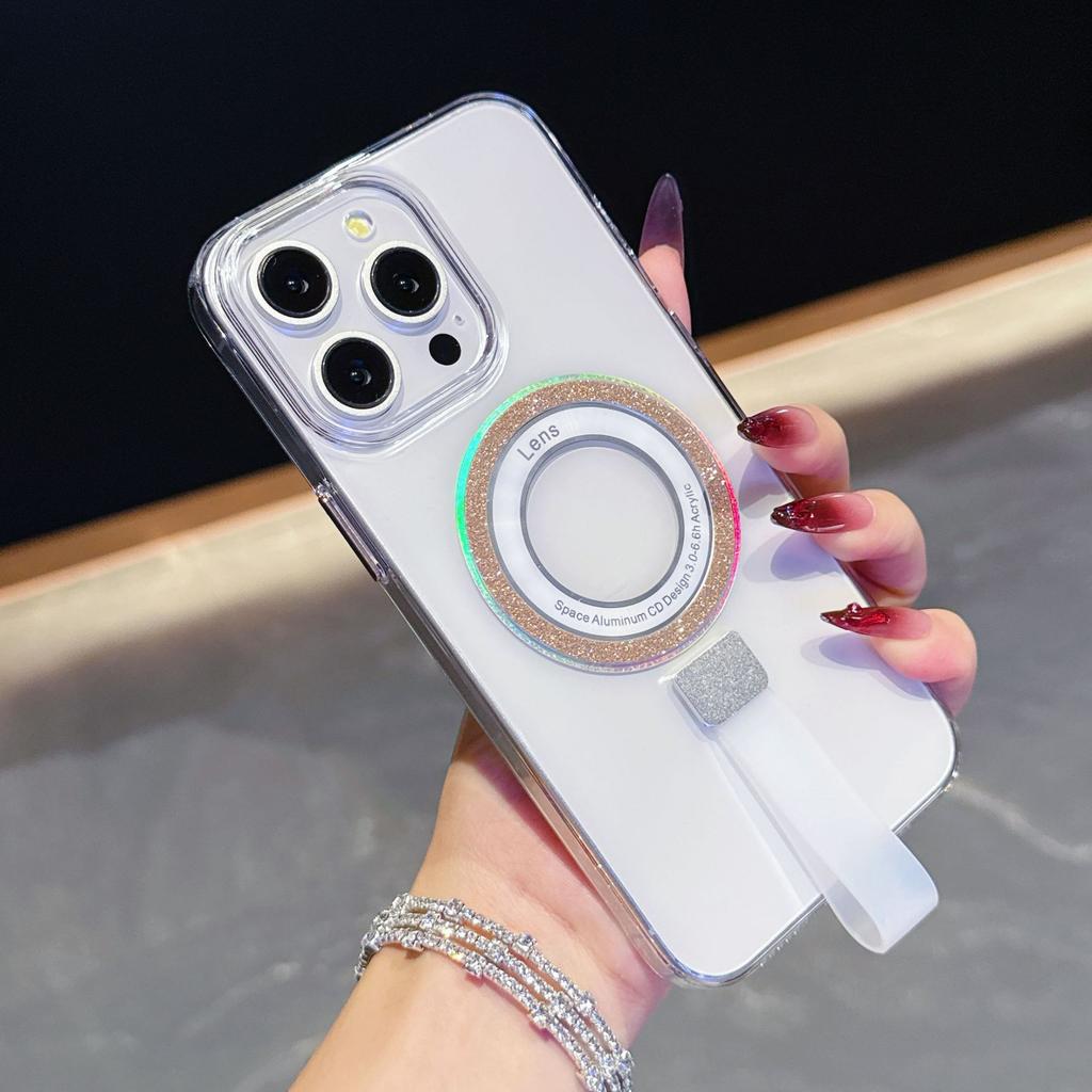 Transparent Shockproof Apple 15 ProMax Bracelet Case