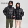 SNOWFLYING Unisex Short Hooded Down Jacket