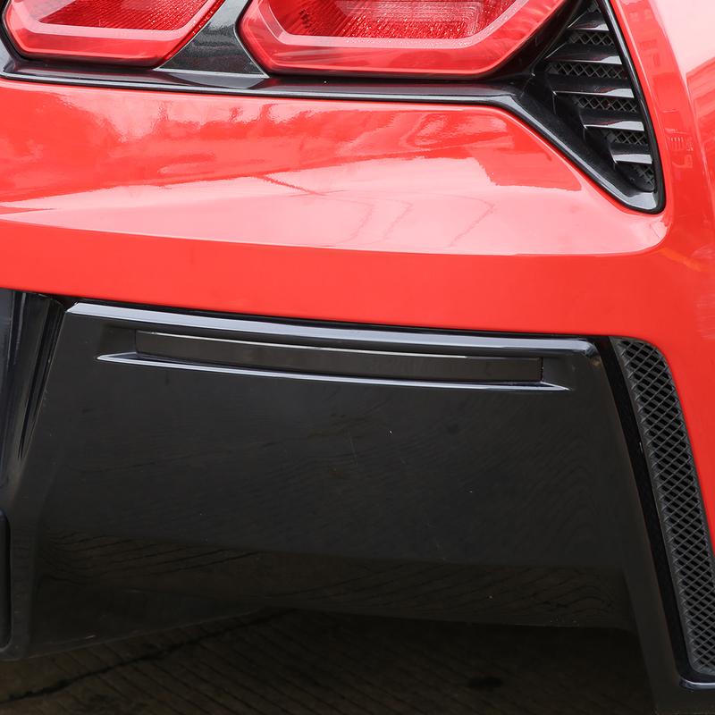 For Chevrolet Corvette C7 2014-2019 ABS Black Car Rear Tail Light Rear fog lamps Blackout Cover Trim Sticker Car Accessories