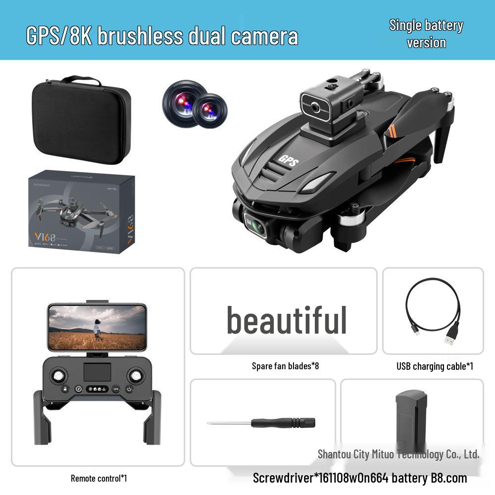 V168 GPS 8K HD Brushless Drone with Intelligent Obstacle Avoidance
