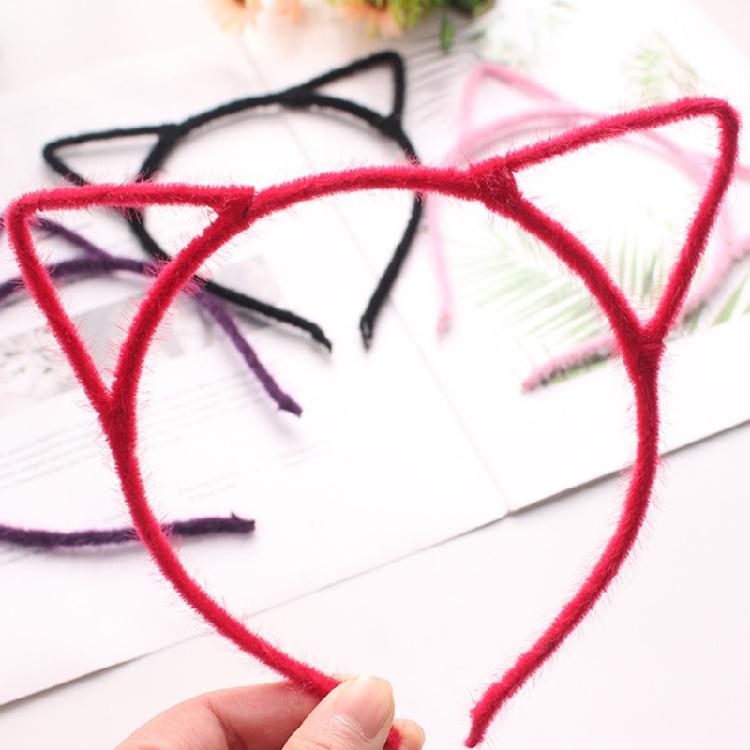 Cat Ear Headbands Hairband Hair Hoop for Women and Girls Plush Hair Accessories