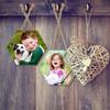 50PCS 4CM Unfinished Wood Hexagon Pieces Wooden Hexagon Cutouts Blank Hexagon Slices Wooden Chips Embellishments for DIY Crafts