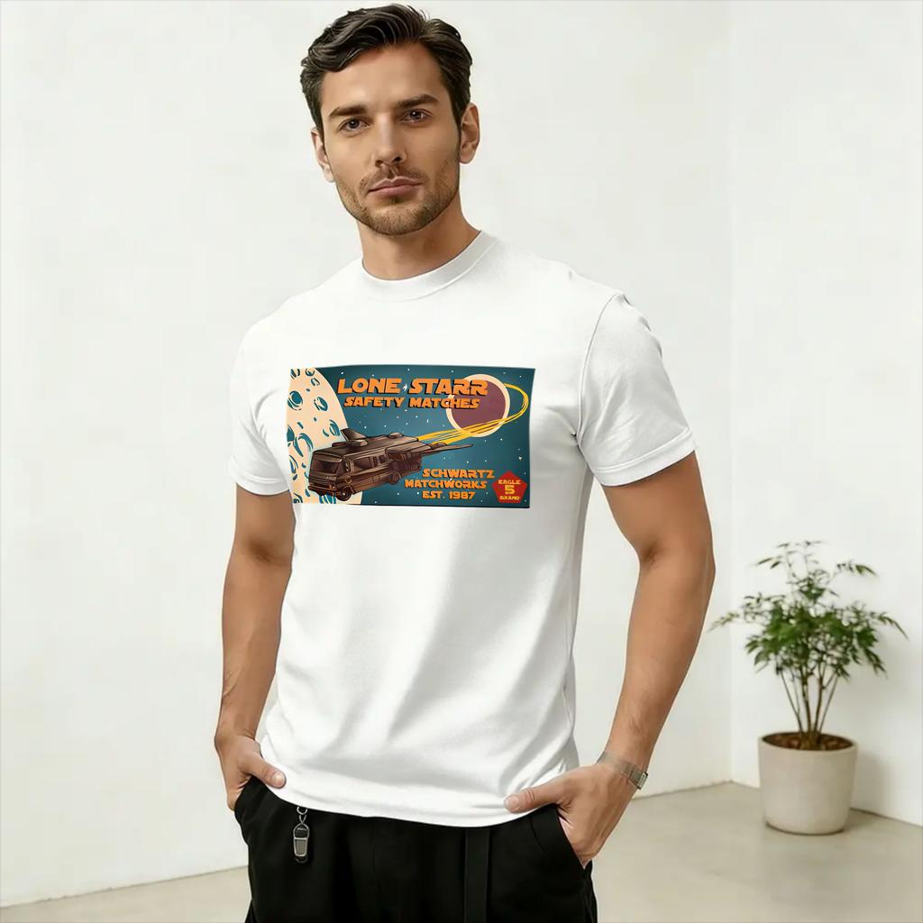 Unisexs TShirt Spaceballs Movie Vintage Pure Cotton Tees Short Sleeve T Shirts Crewneck Clothes Graphic