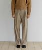 Tudument Wool One-Tuck Wide Slacks Beige