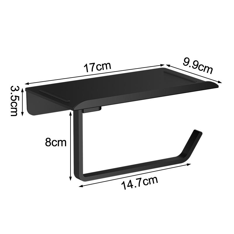Držák na toaletní papír Plastový úložný stojan Kuchyňské utěrky Umístění lahví na koření Koupelna Stěna Role papíru Úložiště telefonu