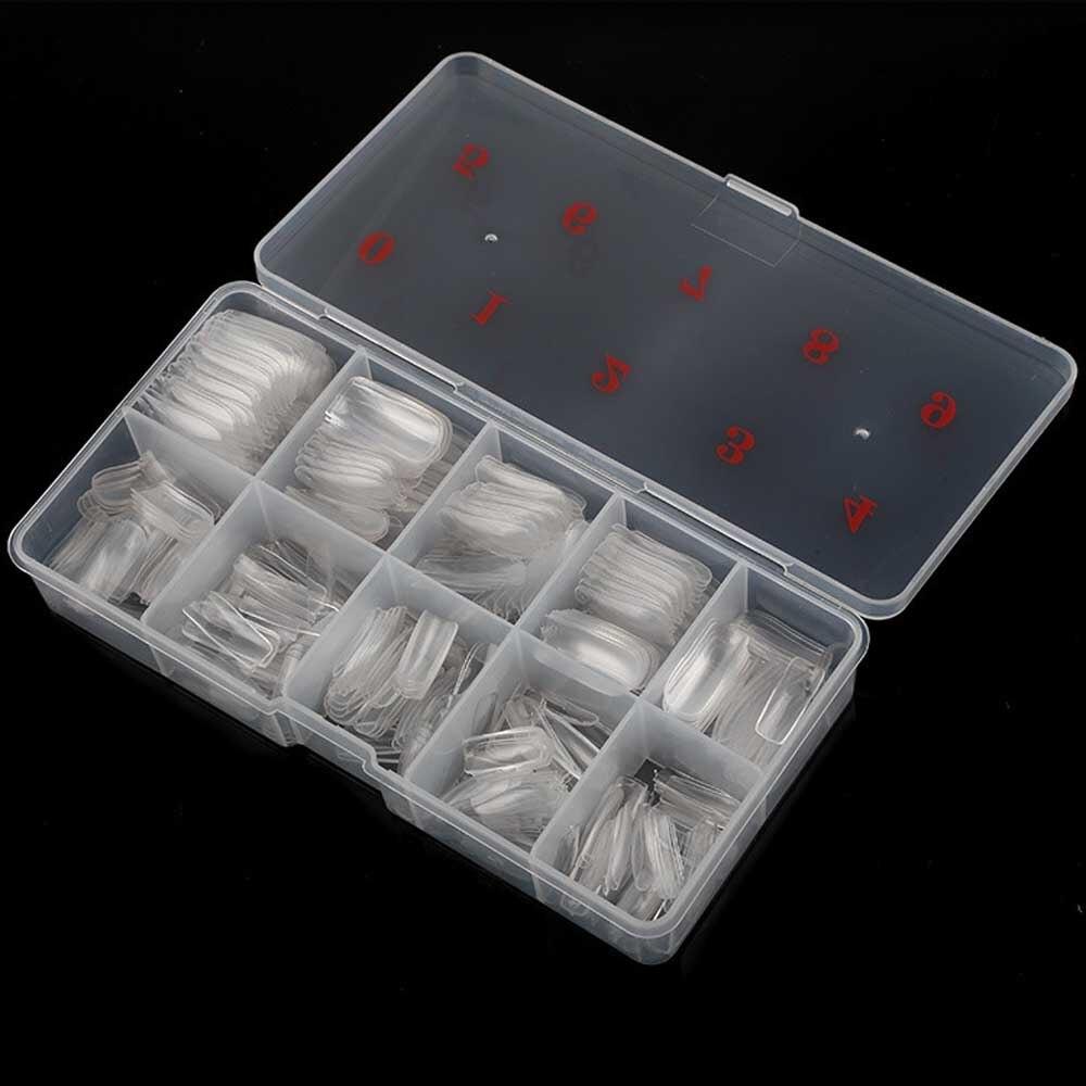 2/3/5 set sfaturi pentru extensie pentru unghii false artificiale Frecch acoperire completa Unghii false acrilice capsule transparente manichiura 500 buc/cutie