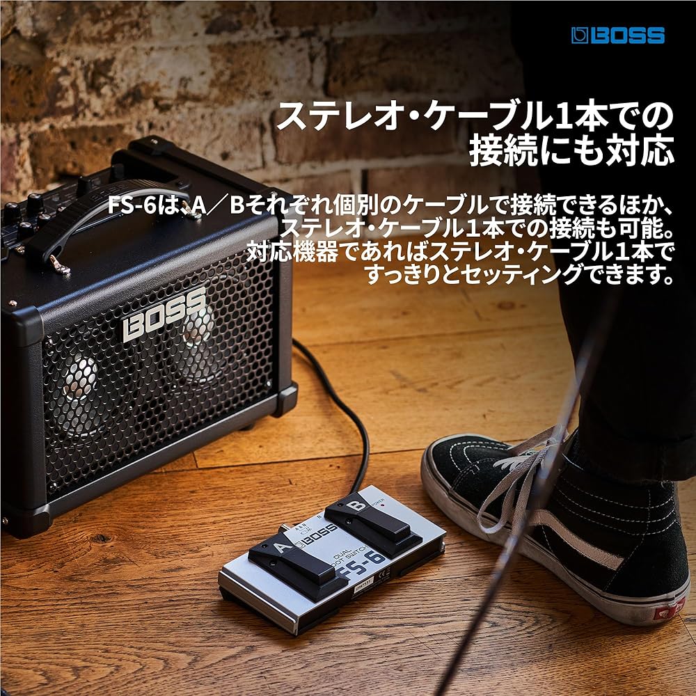 BOSS Boss Dual Footswitch FS-6 Guitar Bass Amp Effector Latch, Momentary Toggle Small