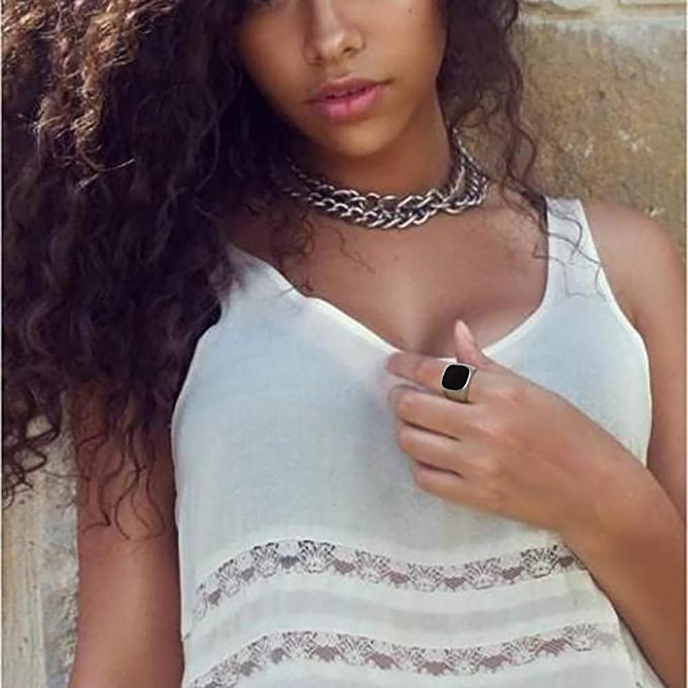 Neue Glänzende Goldfarbe Titanstahl Herren und Damen Personalisierbare Ringe Punk Hip Hop Edelstahl für Paare Eheringe