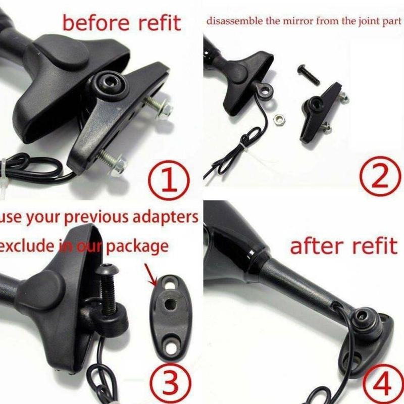 Motorcycle LED Rearview Mirror with Light for Yamaha YZF R1 R6 FZ1 FZ6 600R R3