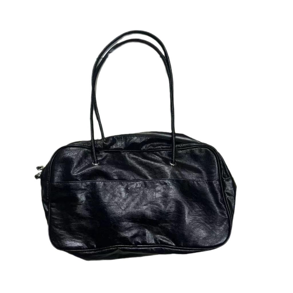 New Minimalist Single Shoulder Small Square Bag, Underarm Bag, PU Soft Leather, High-end Feel Handbag, Commuting Baguette Bag, Women's Bag
