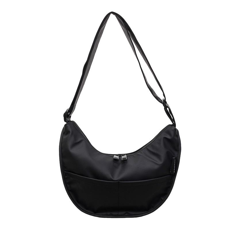 Dumpling bag, Korean version of fashion niche commuter women's shoulder bag, Japanese solid color small fresh new casual crossbody bag