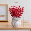 Artificial Fruits Ceramic Vase Home Desktop Planters Decoration Chinese Year Ornaments for