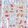 1/6Pcs Cartoon Animals 3D Relief Stickers Reusable Patch For Scrapbooks Planner Journals Laptops Phone Case DIY Stickers