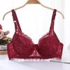 Ultra-Thin Lace Bra: Sexy, Large-Size, No Sponge, Gathered Fit