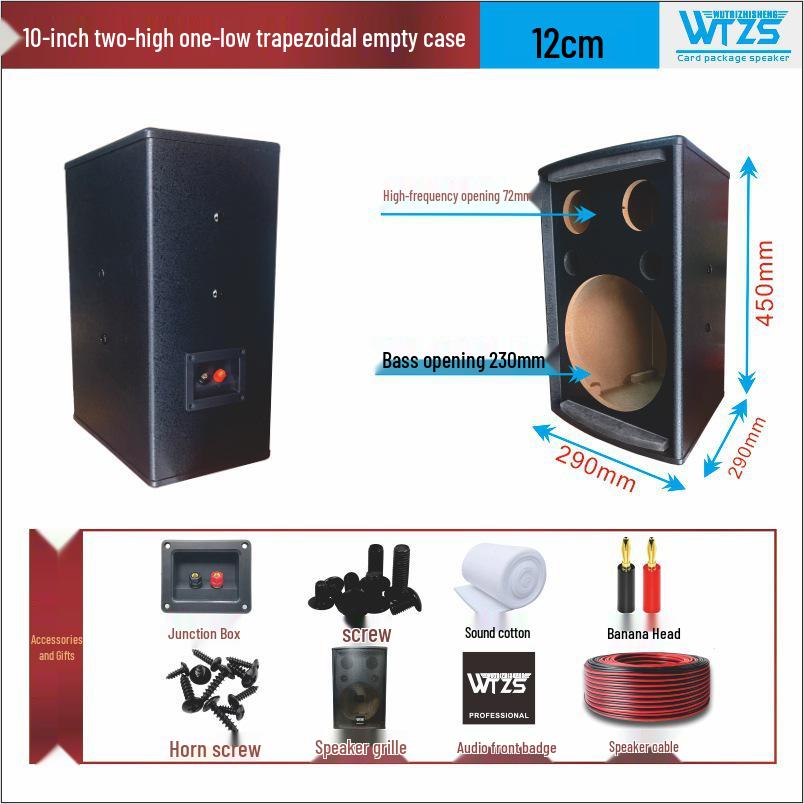 Home Audio KTV 3-Way Speaker Cabinet: 8, 10, 12 Inch Wooden Dance/Meeting