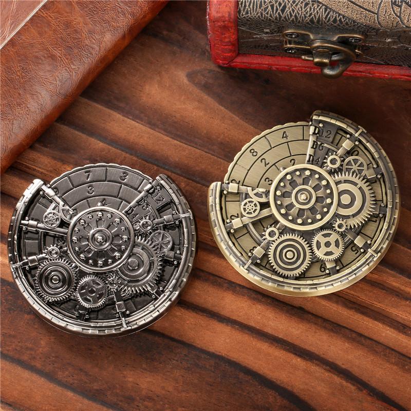 Steampunk Gear Design Dice Spinner Dice Turnable Rotating Roller for Role Play Gaming Accessory