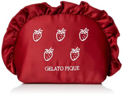 Strawberry Embroidery Pouch PWGB224627 RED [Gelato Pique] Women's