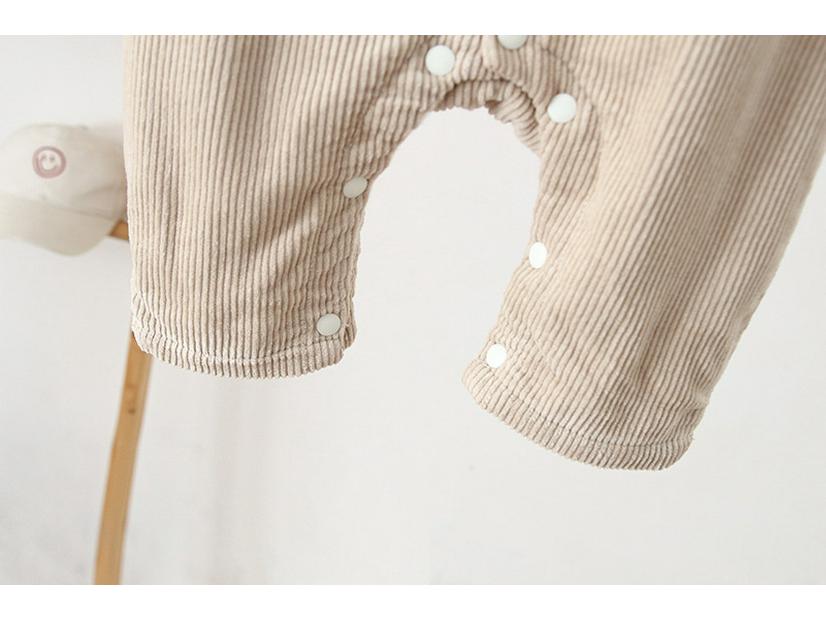 2025 Winter Korean Style Baby Overalls: Dark Snap, Fleece-Lined, Ages 0-3