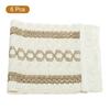 4/6Pcs Woven Cloth Placemats, Doilies with Tassels Place Mats  for Dining Table Kitchen Party 11.81x19.69 inch, Pale Brown