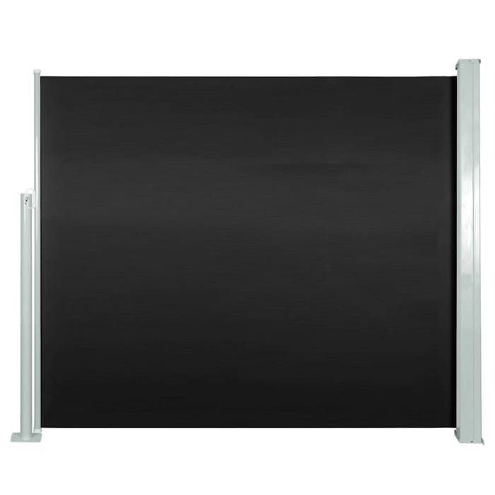 VidaXL Auvent Latéral Rétractable 120x300cm Noir Jardin Balcon Brise-vue Store 45359
