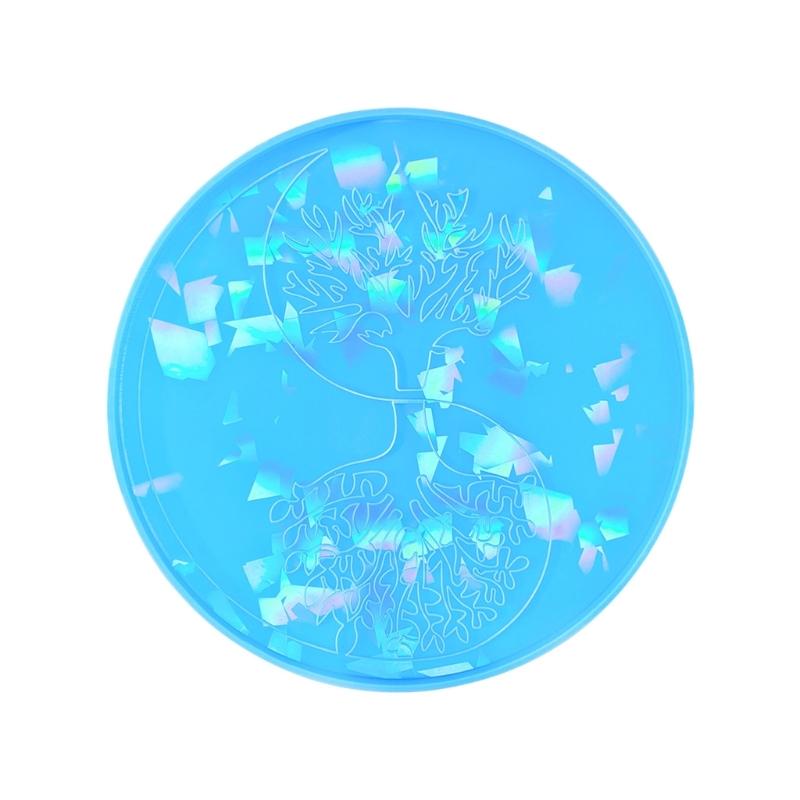 

Diy Light and Shadow Ornament Silicone Mold Scented Gypsum Ornaments Drop Glue Resin Mold for Decoration