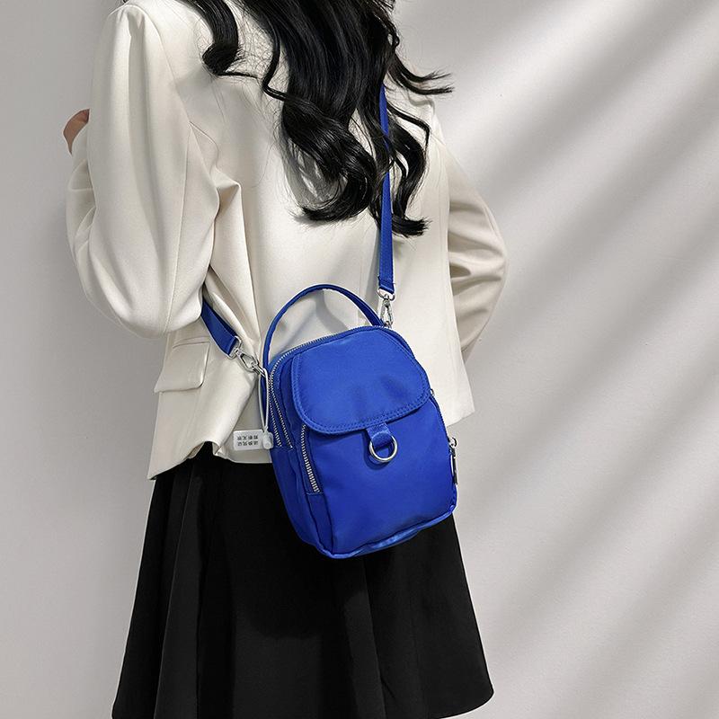 Casual style Oxford cloth portable small satchel Harajuku style women's shoulder crossbody small square bag