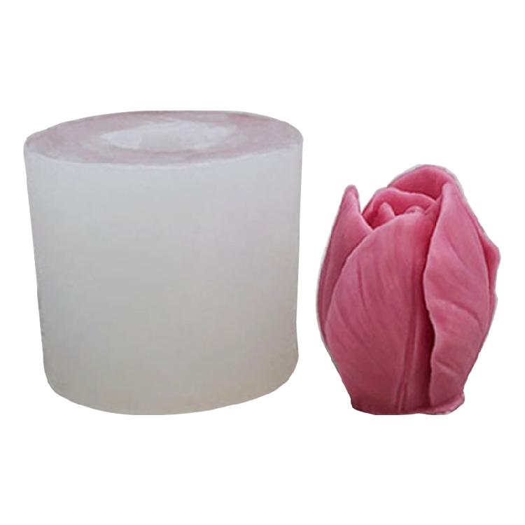 Tulip Shape Resin Mould Perfume Bottle Candle Silicone Mold Plaster Aromatherapy