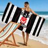 Beşiktaş J.K Print Beach Towel, Large Soft Quick Dry Towel for Beach Camping Swimming