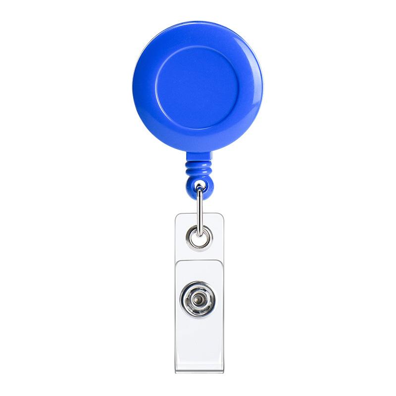 Retractable Badge Reel with Durable Clip and Clear Vinyl Strap for ID Card Holder Suitable for Office Work and Events