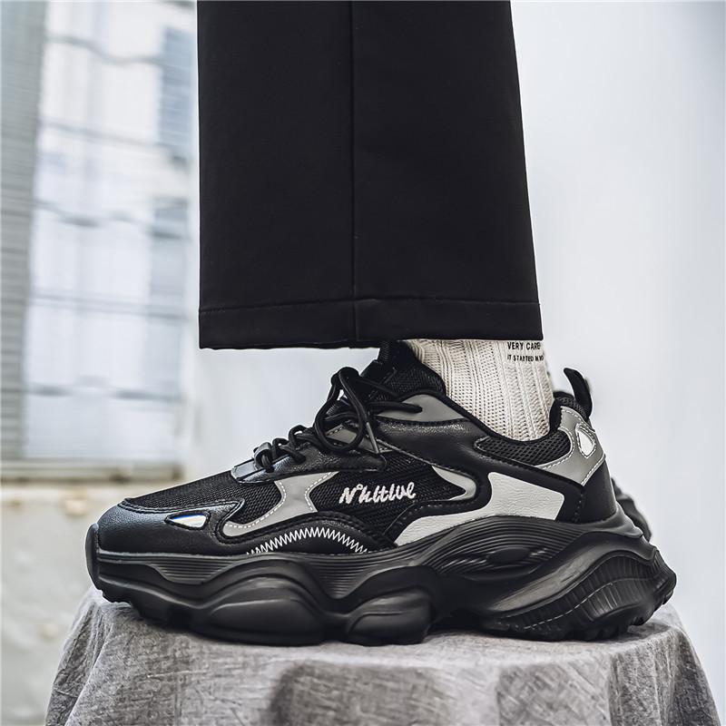 Hong Kong Style Sports Platform Comfortable Casual Shoes New Lightweight Mesh Sports Dad Shoes