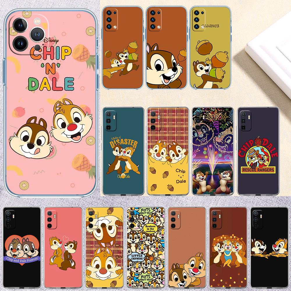 Chip N' Dale Transparent Phone Case for Motorola Moto Edge 20 30 40 50 S30 Fusion Ultra Pro Neo Lite